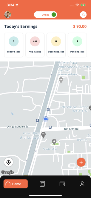 select your work location