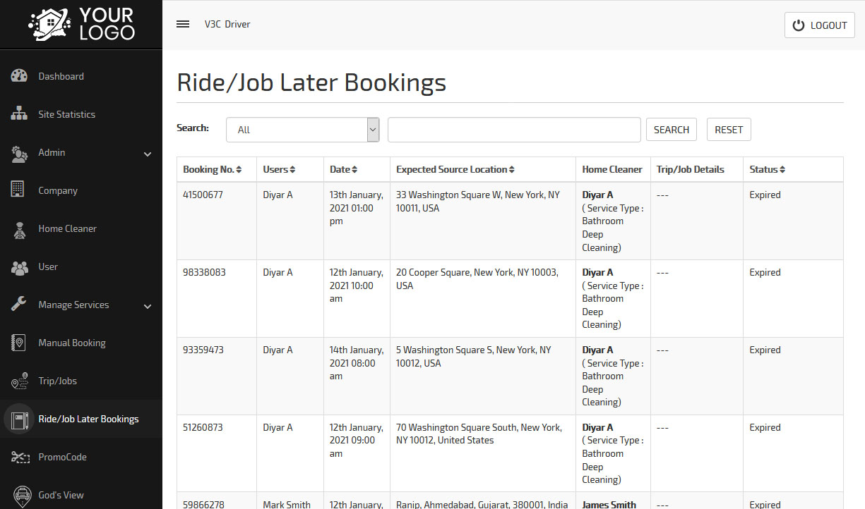 Ride Later Booking