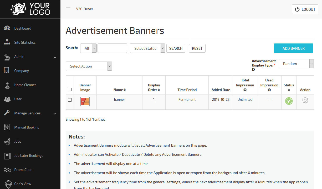Advertisement Banners