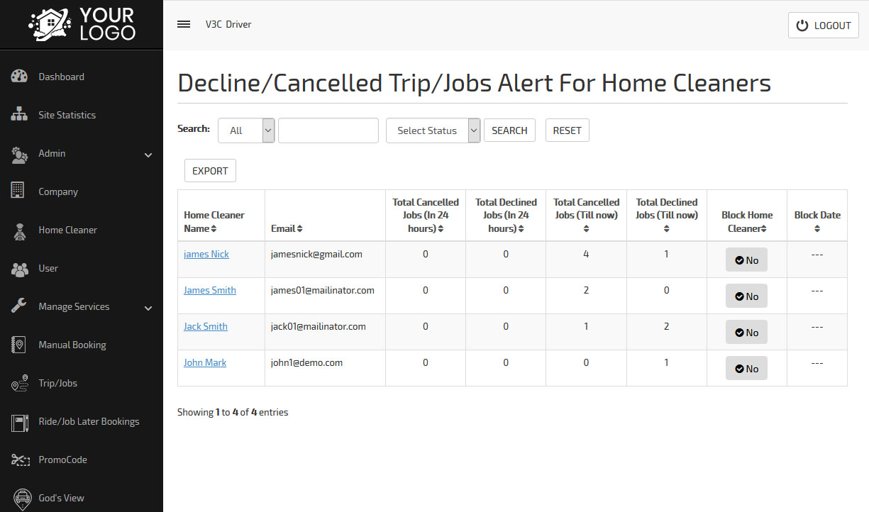 Search Trip Job Alert For Home Cleaners