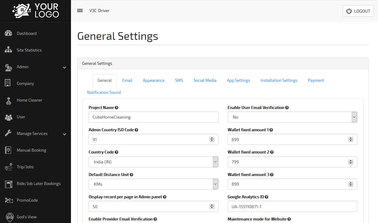 General Settings
