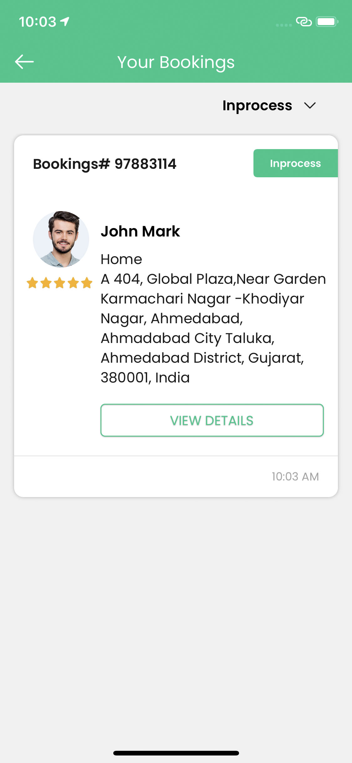 Booking Details