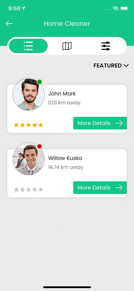 user profile setting