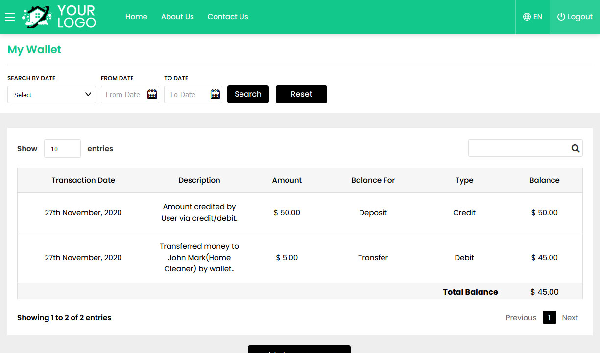 User Wallet