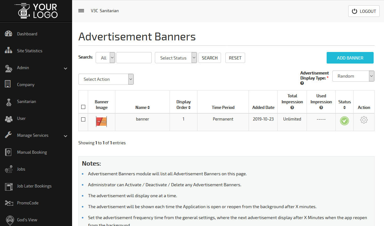Advertisement Banners