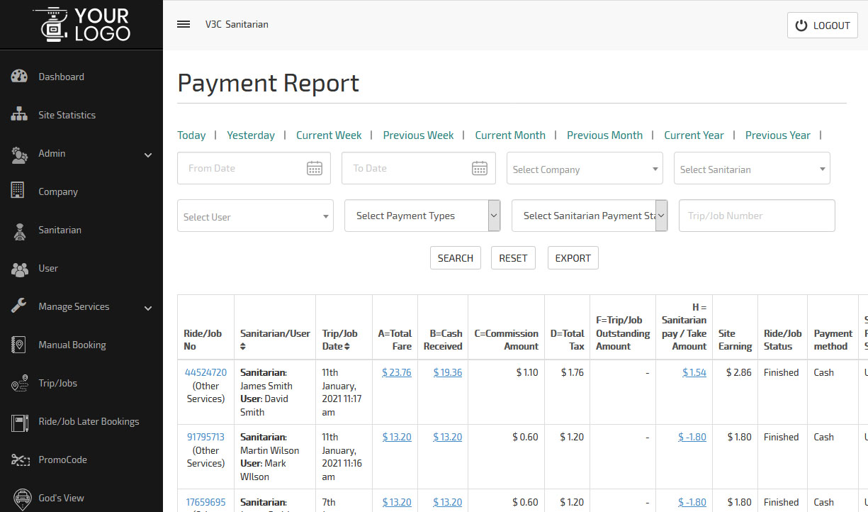 Payment Report