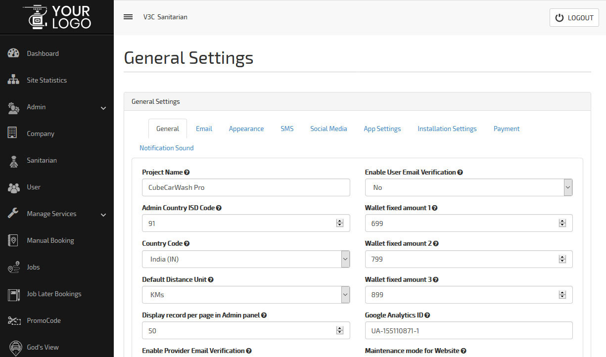General Settings