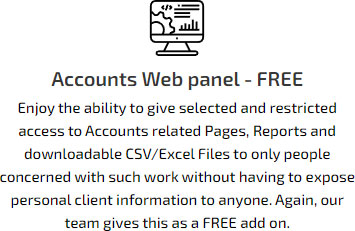 Accounts web panel