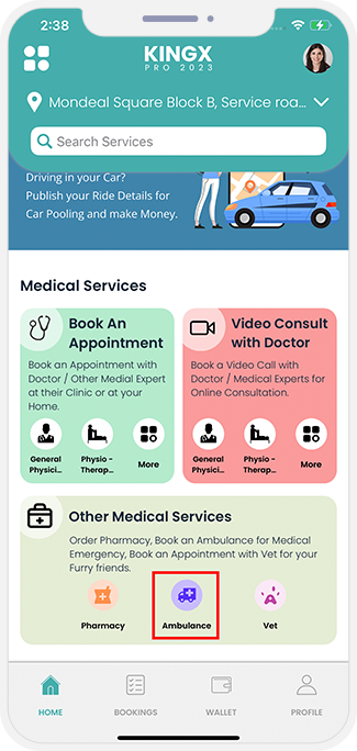 choose service categories