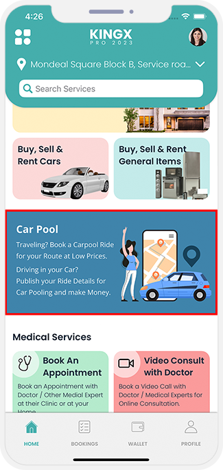choose service categories