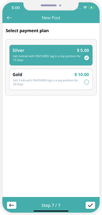 choose service categories