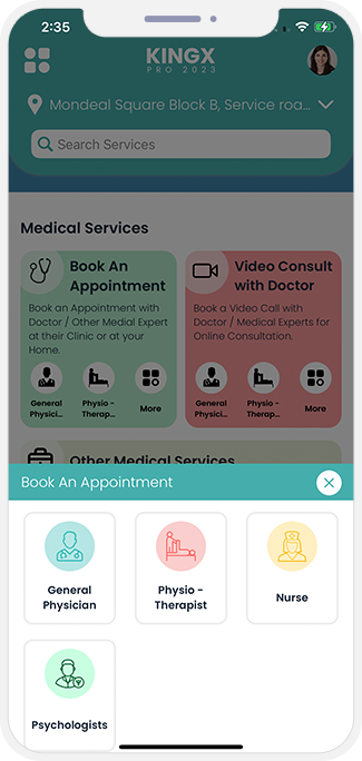 choose service categories