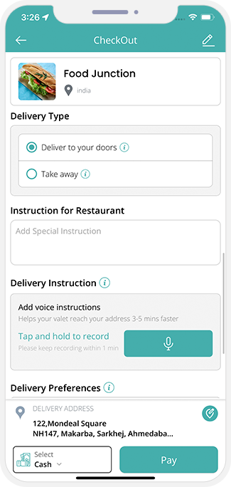 user confirm order to check out
