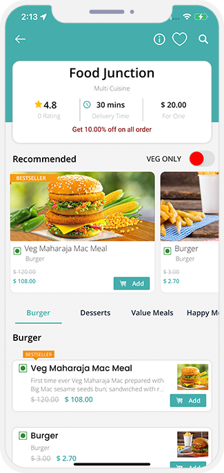 user order dashboard