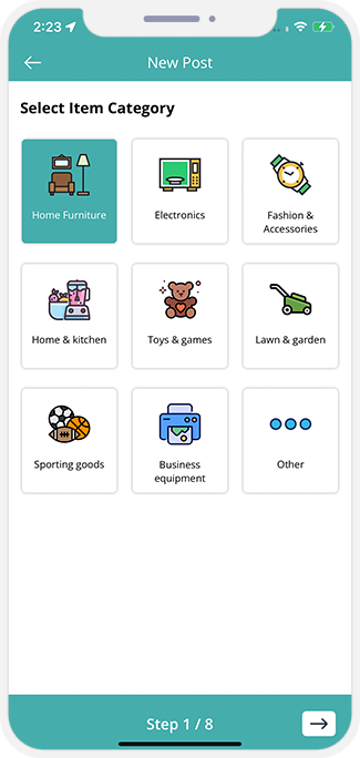choose service categories