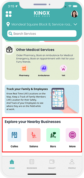 choose service categories