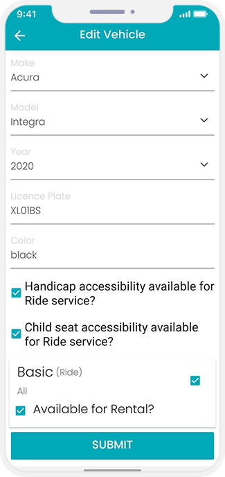 Manage Vehicles