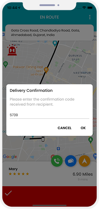 Delivery Confirmation