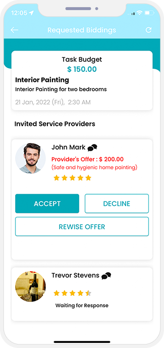 choose service categories