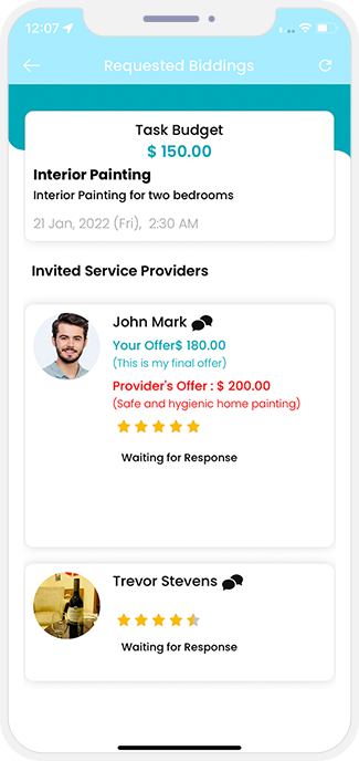 choose service categories