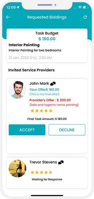choose service categories
