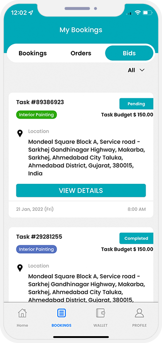 choose service categories