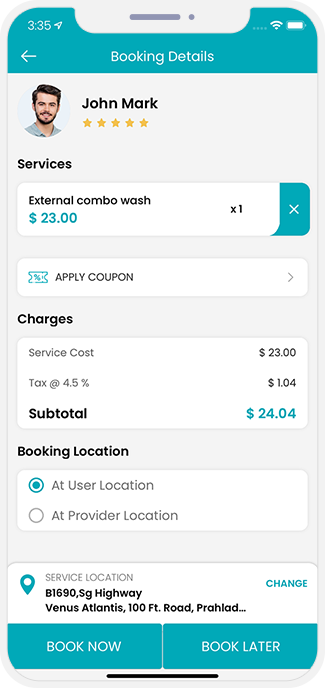 choose service categories