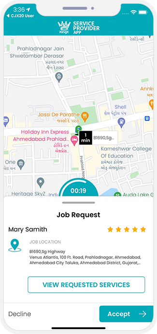 provider manage work location