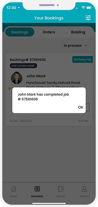 Select booking location
