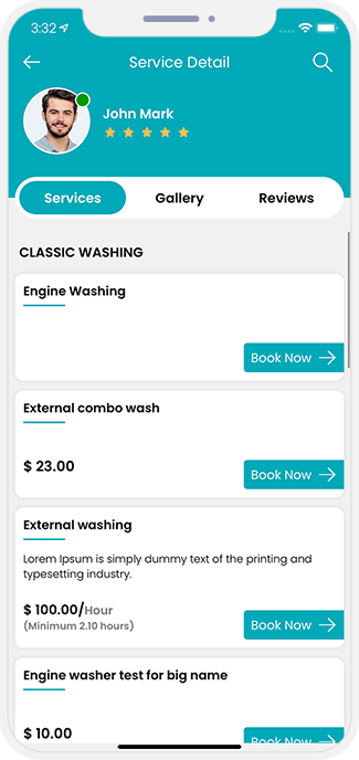 choose service categories