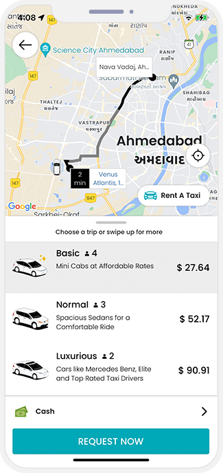 car rental request