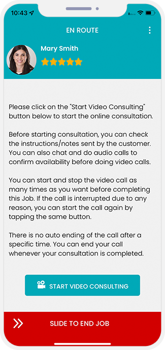 provider manage work location