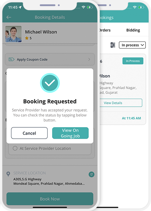 Select booking location Select booking location