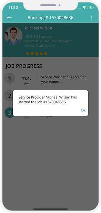 Select booking location Select booking location