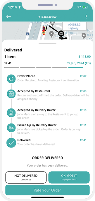 order delivered successful order delivered successful