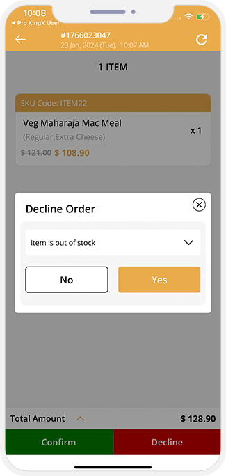 Order cancellation by Store Order cancellation by Store