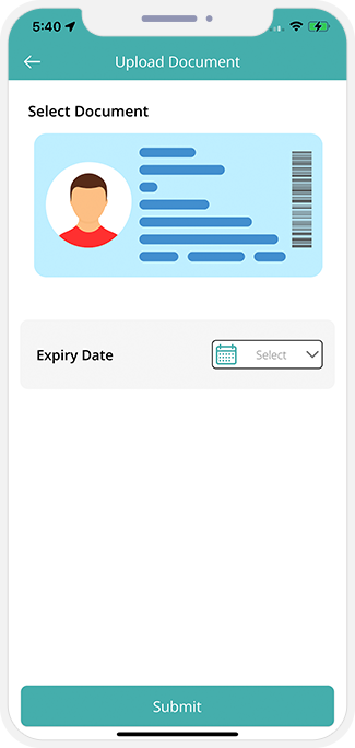 Service providers upload ID documents Service providers upload ID documents from panel