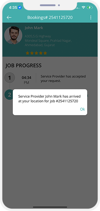 Select booking location Select booking location