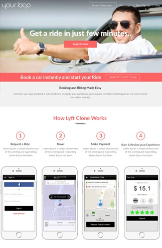 lyft clone site Template 1