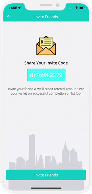 invite friends to download app