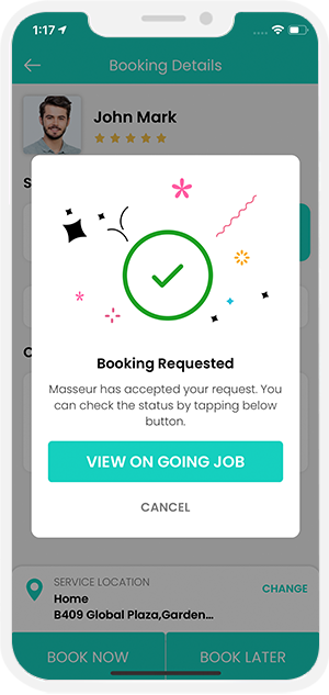 Select booking location