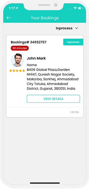 Select booking location