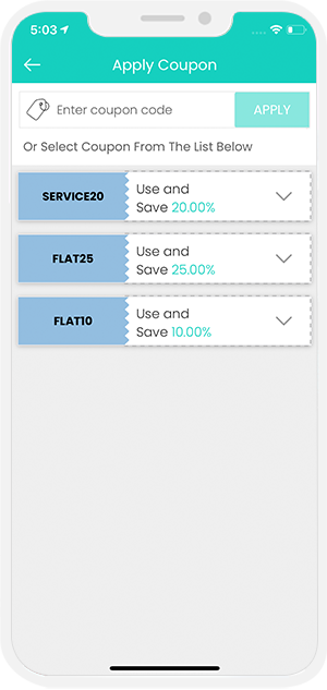 choose service categories