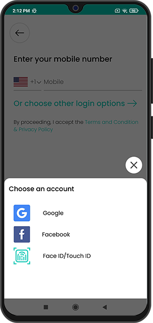 Select booking location