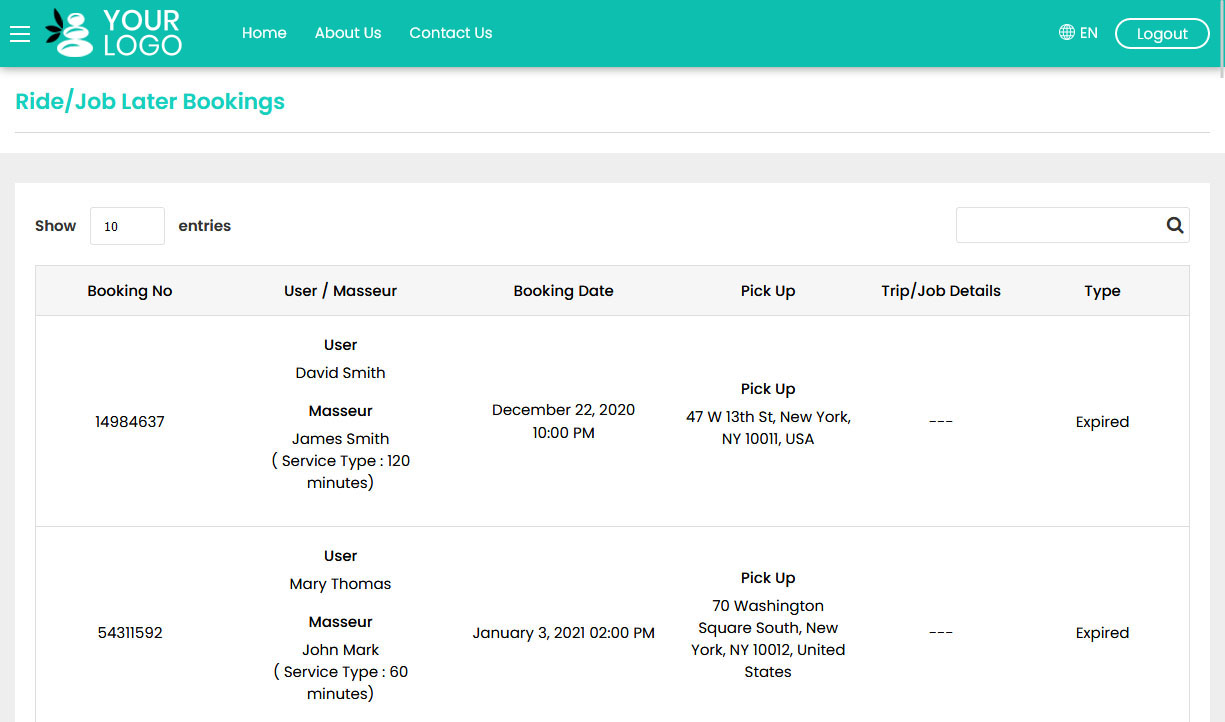 Job Later Bookings