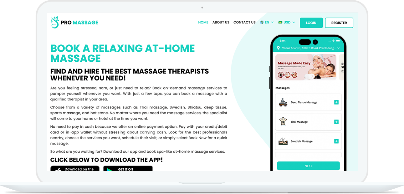 Massage Therapist Website Included