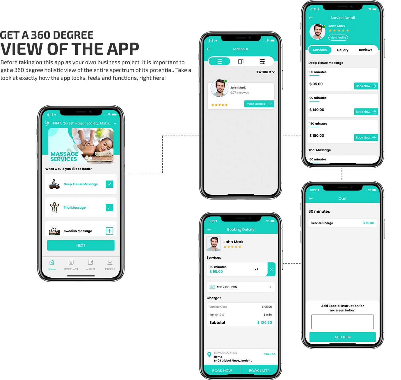 Uber for Massage Therapy App, Spa Booking app, mobile massage app