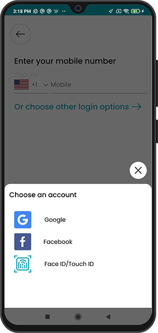 Select booking location