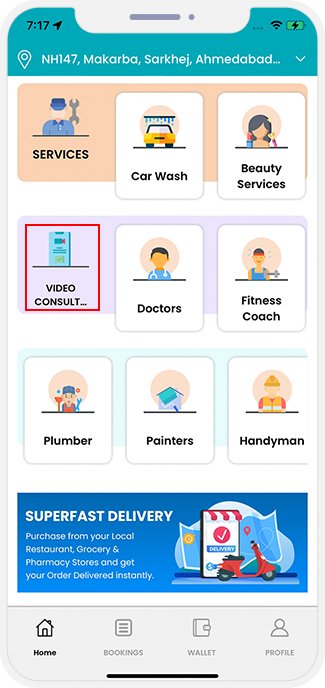 choose service categories