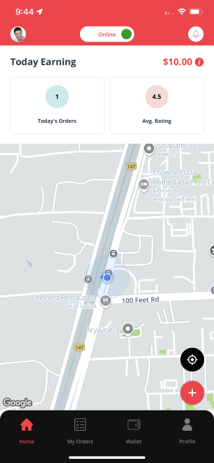 delivery driver app